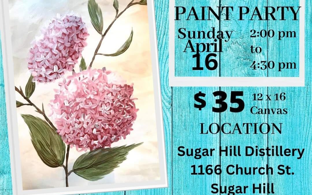 Hydrangea Paint Party $35